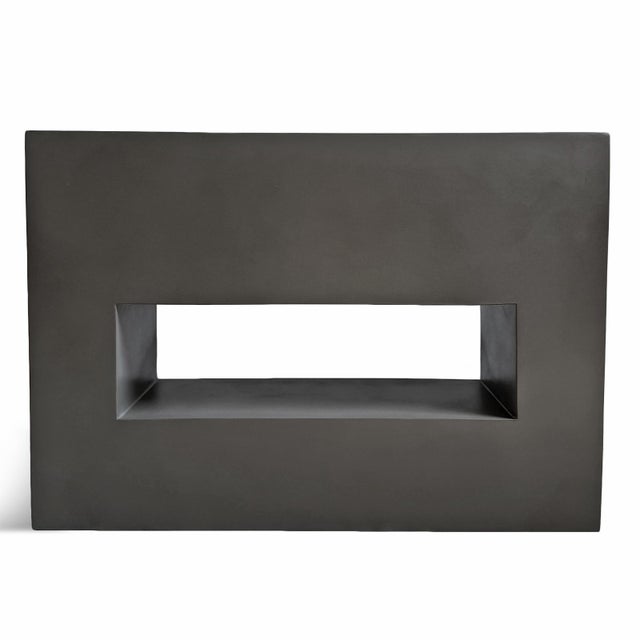 2020s Modern Minimalist Cement Hole Outdoor Planter For Sale - Image 5 of 7