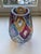 Mid-Century Modern Vintage Mid-Century Bohemian Multicolor Faceted Art Glass Vase, 1960s For Sale - Image 3 of 14