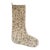 Two-Tone Vintage Kilim Christmas Stocking, Cream & Chocolate Wool, 11.8 X 17.7 in – Minimalist One of a Kind Decor For Sale