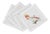 Cockatoo Cotton Sateen Cocktail Napkins, Set of 4 For Sale