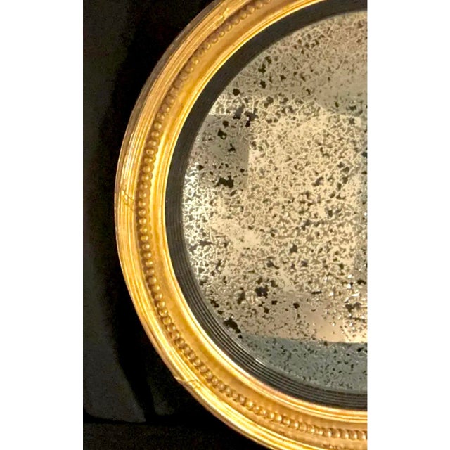 English Large English Giltwood Convex Bullseye Mirror, by Charles Nosotti For Sale - Image 3 of 9