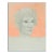 Mid 20th Century Color Portrait Drawing of Woman For Sale