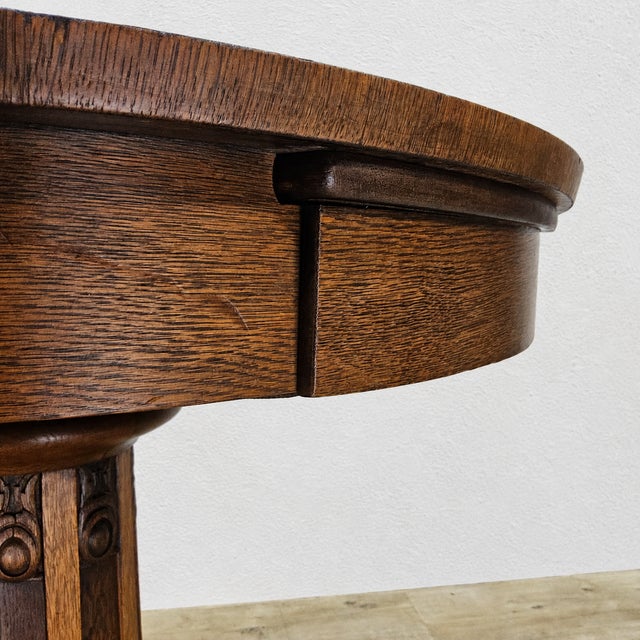 Vintage Dutch Art Deco Poker Table, 1920s For Sale - Image 9 of 18