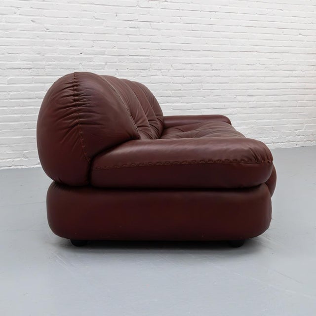 Animal Skin Italian Three-Seater Sofa by Sapporo for Mobil Girgi, 1970s For Sale - Image 7 of 17