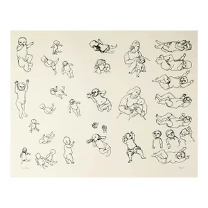 1966 Frank Kleinholz Just Babies Serigraph