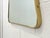 Shaped Brass Mirror, 1950s For Sale - Image 6 of 13