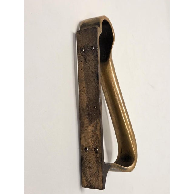 Goldenrod Door Handle in Bronze by Alvar Aalto for Valaistustyö For Sale - Image 8 of 9