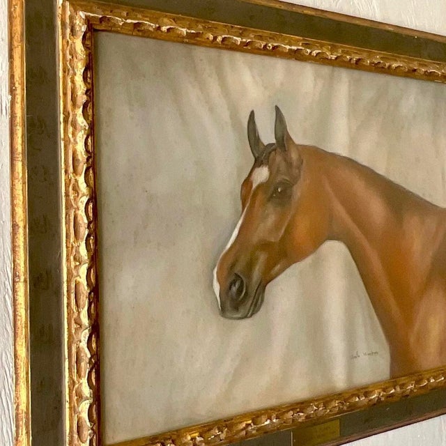 Vintage Realist Original Oil on Paper Painting “Captain Flash” Signed For Sale - Image 9 of 13