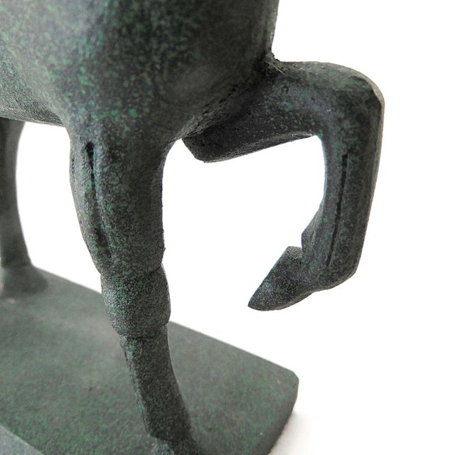 Metal Late 20th Century Imperial Horse of Xian Sculpture For Sale - Image 7 of 11
