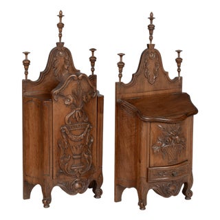 French Provencal Walnut Boxes, Set of 2 For Sale