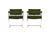 Green Milo Baughman "Thin Line" Dining Chairs for Thayer Coggin - Set of 6 For Sale In Dallas - Image 6 of 12