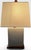 Early 21st Century Vintage Lauren Ralph Lauren White Crackle Ceramic Square Table Lamp For Sale - Image 5 of 8