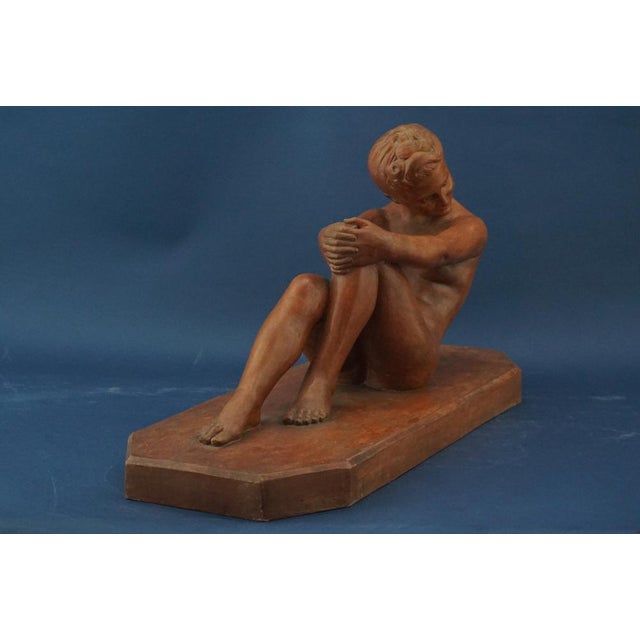 Lucien Charles Edouard Alliot, Art Nouveau Female Nude, Early 1900s, Terracotta For Sale - Image 10 of 18