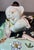 Turquoise Mid 20th Century Chinese Hand Painted Porcelain Child Resting Pillow For Sale - Image 8 of 10