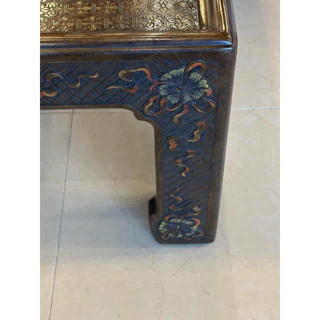 Vintage Mario Buatta for John Widdicomb Chinoiserie Ming Cocktail Coffee Table For Sale - Image 9 of 12
