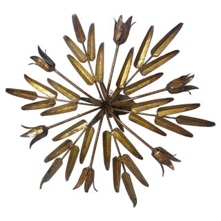 Palmera Art Lamp in Wrought Iron, 1950s For Sale