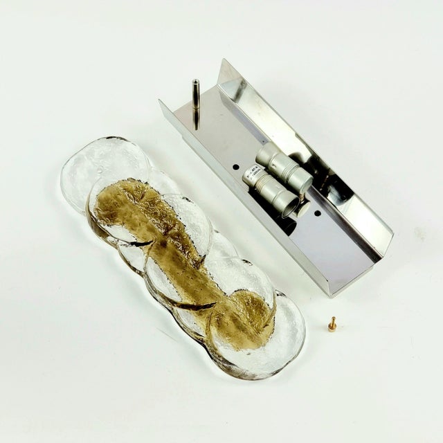 Glass Mid-Century Swirl Glass Citrus Model Wall Lamp by J.T. Kalmar for Kalmar Franken KG, Austria, 1960s For Sale - Image 7 of 10