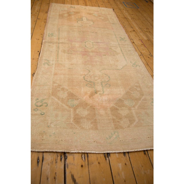 Vintage Distressed Oushak Rug Runner - 4'1" X 9'6" For Sale - Image 12 of 12