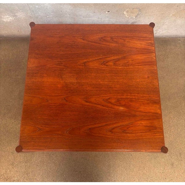 1950s MCM Kristensen & Thomassen Teak Table For Sale - Image 5 of 8