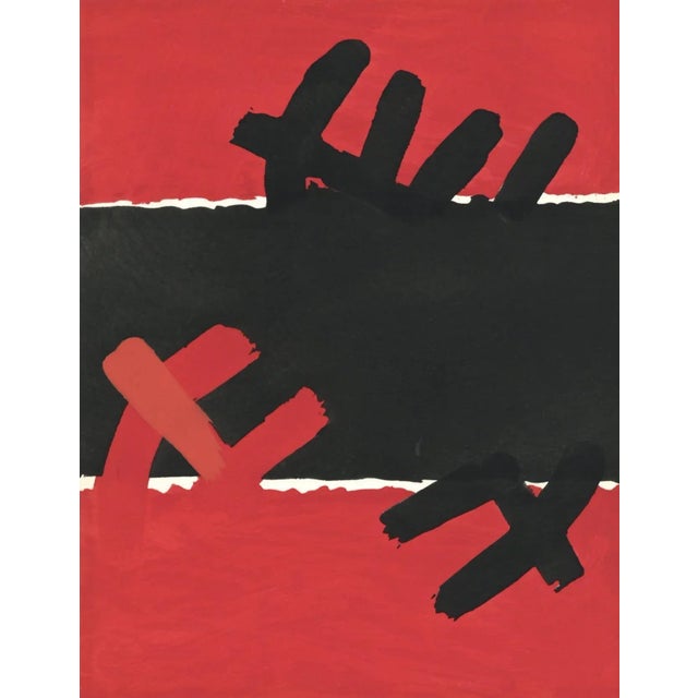 Capogrossi, Surface Rouge et Noire, XXe Siècle (after) 1957 Chairish