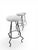 Steel and Wool Barstools, Set of 3 For Sale - Image 4 of 6