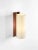 Beige and walnut tmm largo wall lamp by miguel milá. Dimensions: d 12 x w 15 x h 34 cm. Materials: metal, walnut wood,...