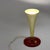 Mid-Century Modern Cone Metal Lamp with Red Base & Golden Shade, 1950s For Sale - Image 10 of 11