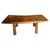 Andrianna Shamaris Mid Century Couture Bench, Handcrafted Teak Wood For Sale