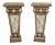 1990s Vintage Italain Style Pedestal Wall Tables- A Pair For Sale