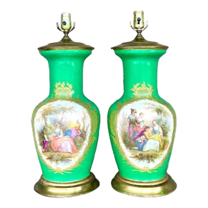 Vintage Regency Stiffel Figurative Lamps - a Pair