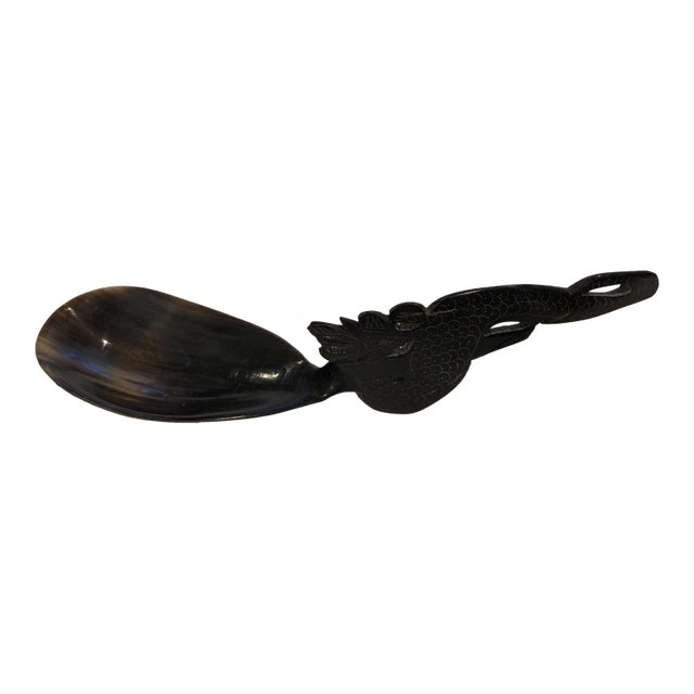Antique Horn Serving Spoon For Sale