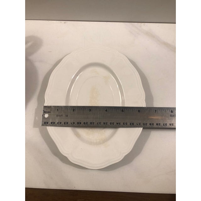 1950s White Federalist Ironstone Gravy Boat and Saucer For Sale - Image 10 of 12