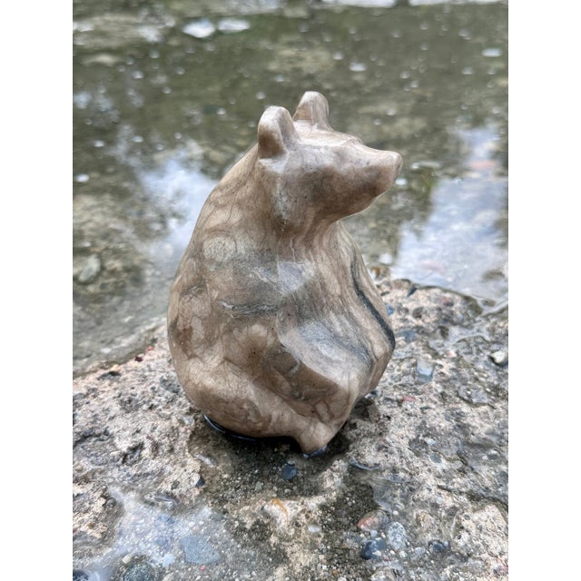 Handcrafted Bear Figurine in Soapstone, Germany, 1970s For Sale - Image 14 of 15