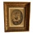 Stunning 1833 Drawing of Mother & Children Signed "Aline Regnault" in Antique Gilt Frame For Sale