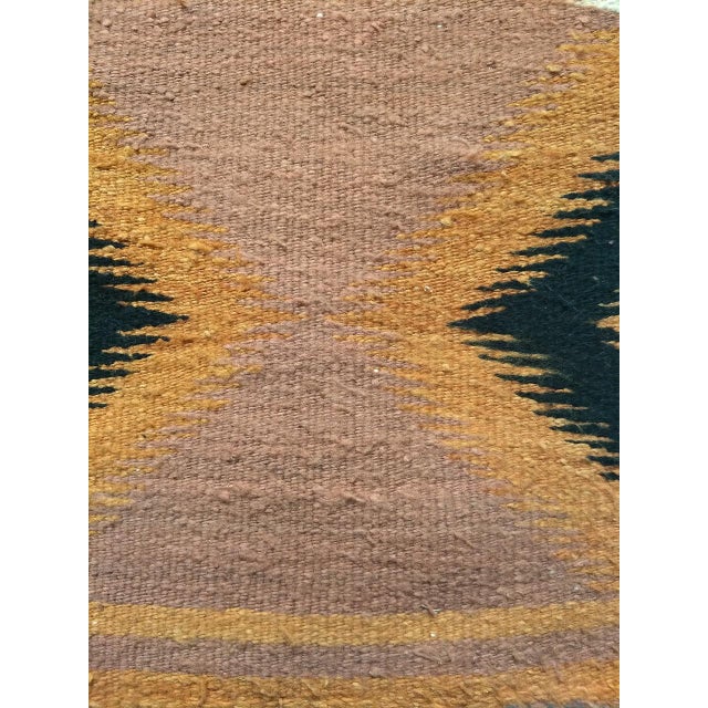 1900 - 1909 Vintage Navajo Rug, Eye Dazzler Pattern, Native American Art, 3x5 For Sale - Image 5 of 5