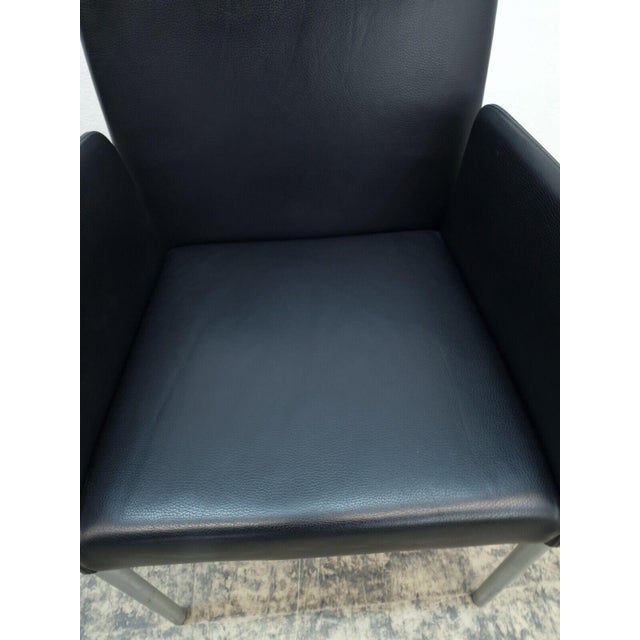 Leather Jason 1410 Armchairs from Walter Knoll, Set of 4 For Sale - Image 5 of 13