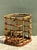 Vintage Rattan and Glass Accent Table For Sale - Image 4 of 14