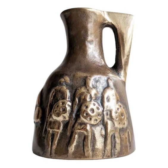 German Bronze Vase by Horst Dalbeck, 1970s For Sale