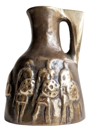 German Bronze Vase by Horst Dalbeck, 1970s