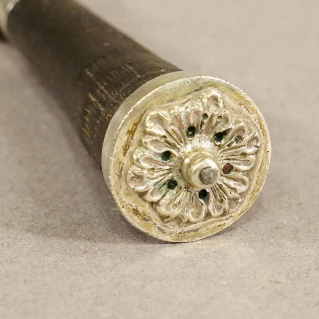 Antique Set of Rustic Hunters Cutlery With Chamois Horn Handles For Sale - Image 9 of 12