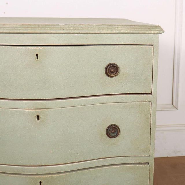 Swedish Serpentine Commode, 1890s For Sale - Image 3 of 10