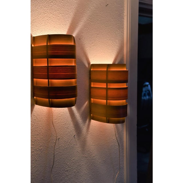 Pine Veneer V155 Sconce by Hans-Agne Jakobsson for Ellyset AB, Sweden, 1950s For Sale - Image 4 of 10