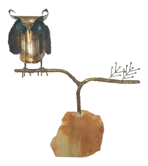 Curtis Jere Owl Sculpture