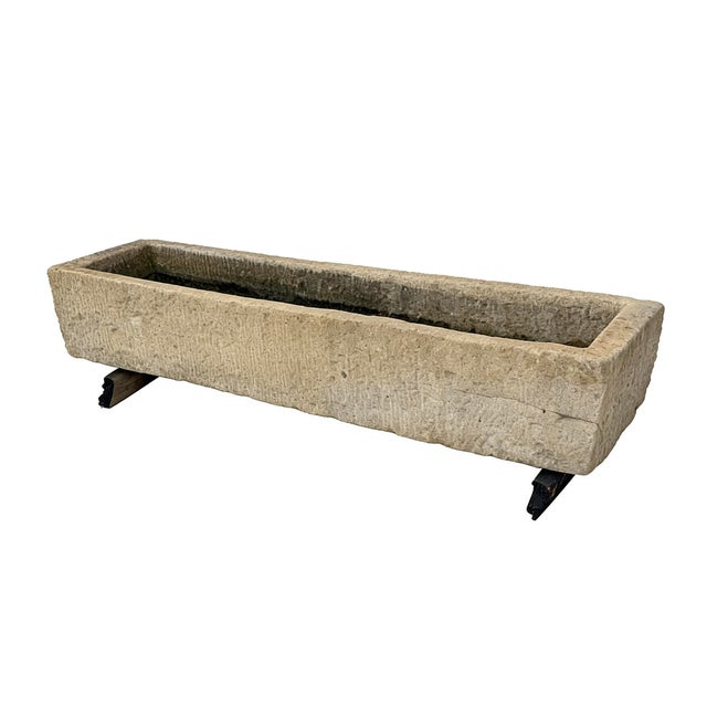 This stone trough is hand carved out one piece of stone and hand chiseled by the locals. This stone planter is ideal for...