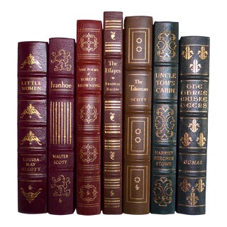1980s Vintage Easton Press Collection Leather Books - Set of 7 For Sale