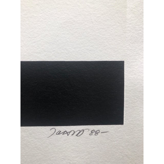 Jozsef Jakovits, Surrealist Abstract Hebrew Aleph Pop Art Silkscreen Judaica Jewish Serigraph, 1988 For Sale - Image 4 of 5