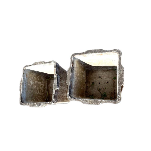Photo inspiration: Fresh Look at French Mid Century Modern Planters Pair Square Cement Concrete Garden