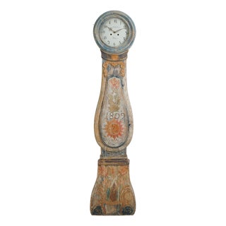 Antique Swedish Long Case Clock, 1809 For Sale