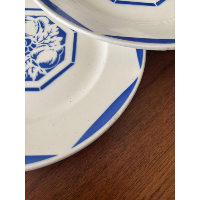1950s Fructidor Pattern Dinner Plates in Earthenware from KG Lunéville, 1950s, Set of 6 For Sale - Image 5 of 8