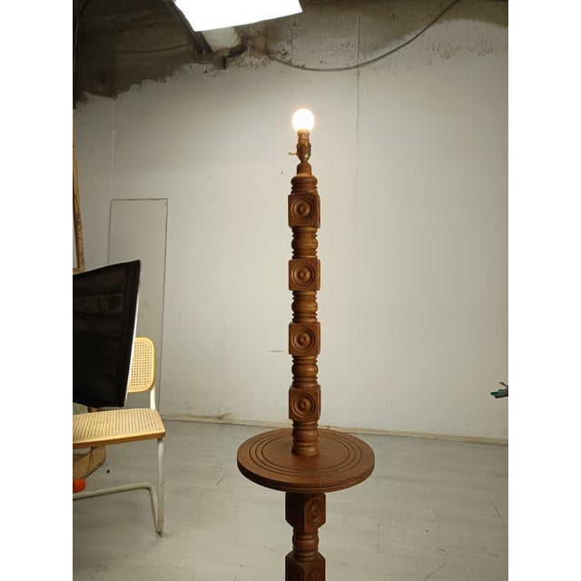 Brutalist Brutalist Floor Lamp by Charles Dudouyt, 1950s For Sale - Image 3 of 10